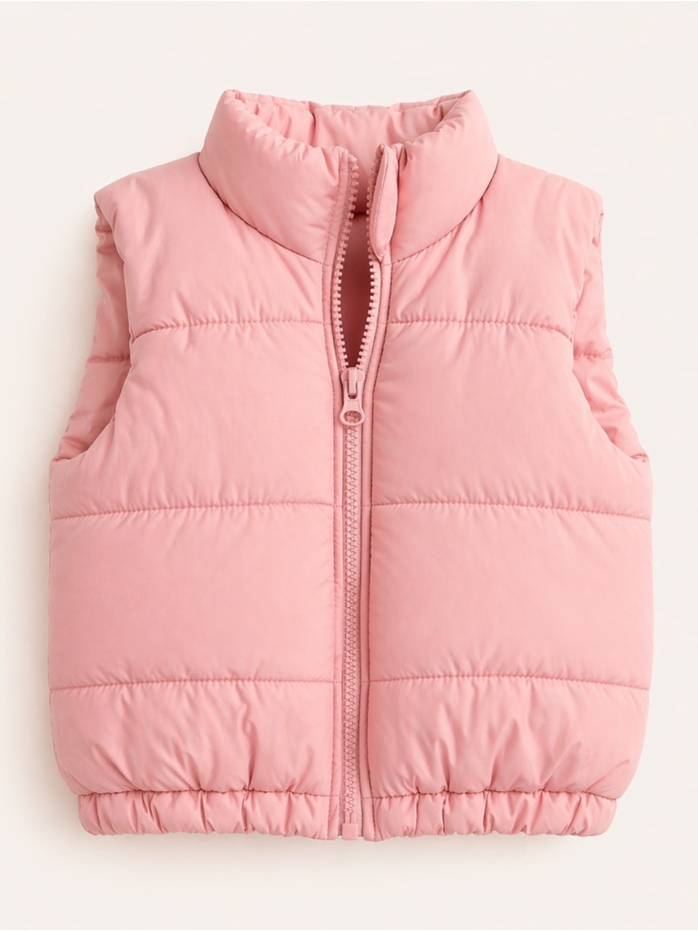 Sincerely Jules Girls‎ Pink Puffer Vest 4T Quilted Zip Up Sleeveless Jacket Cozy
